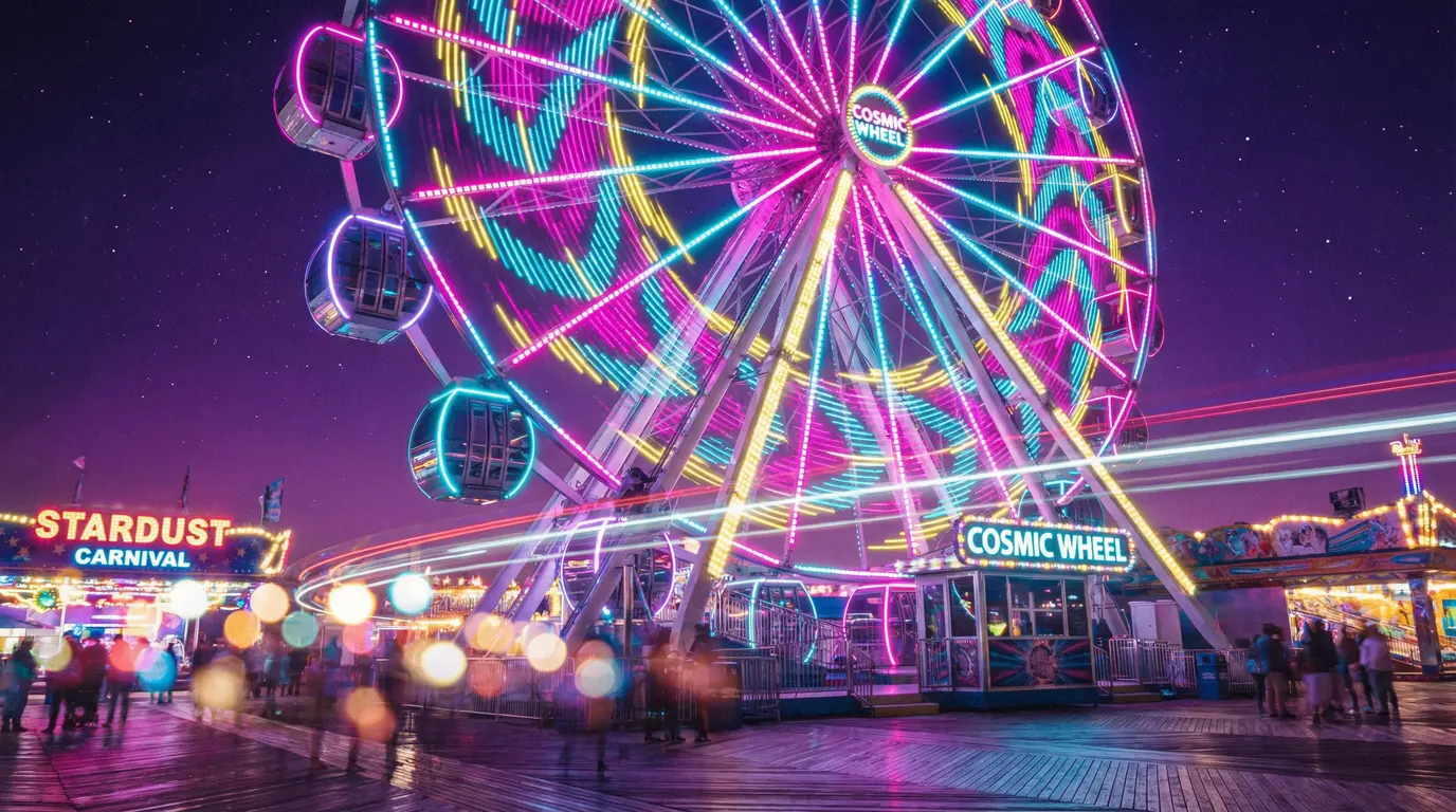 18禁 - 霓虹摩天轮夜景